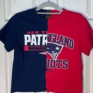 New England Patriots Split Color T-Shirt